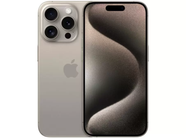 iPhone 15 Pro Apple 128GB Titânio Natural 6,1" 48MP iOS 5G