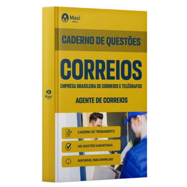 Caderno de Questões CORREIOS - 2024 Agente de Correios - 500 Questões gabaritadas
